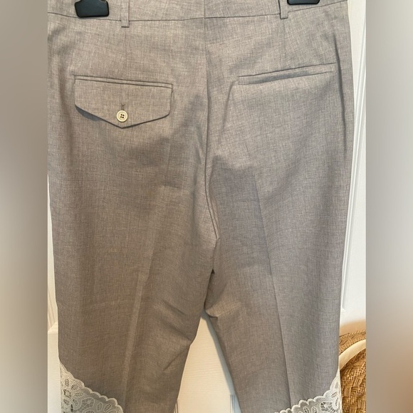 Golden Goose RARE Deluxe Brand Veneza capri grey pants trousers lace high rise - Picture 9 of 16